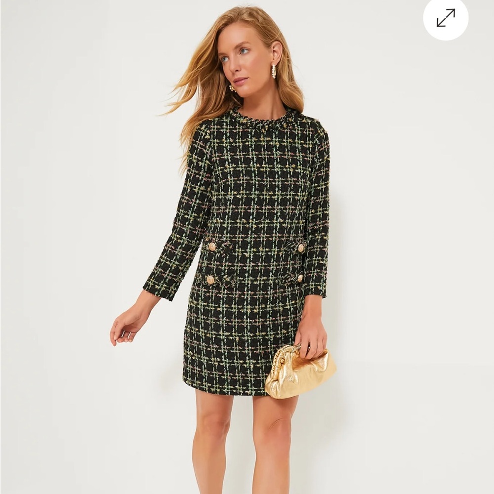 Tuckernuck Holly Tinsel Tweed Long Sleeve Jackie Dress Size XL NWT